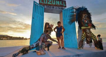 La puerta Soul K'iin Cozumel será permanente para disfrutar de los atardeceres de la isla