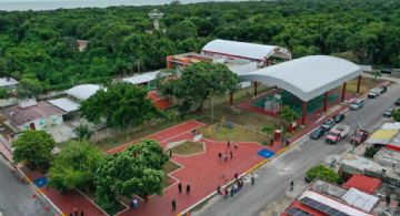 Así luce el Parque Antorchista de Chetumal, totalmente remodelado