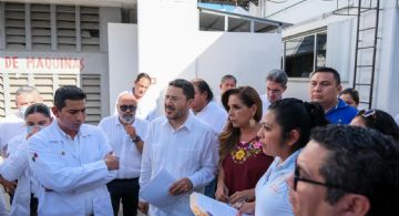 Mara Lezama y Martí Batres visitan de sorpresa el Hospital del ISSSTE en Chetumal