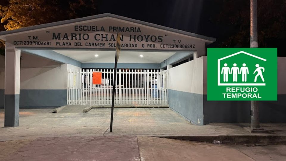 Lista de Refugios en Solidaridad ante la llegada del Huracán Beryl a Quintana Roo