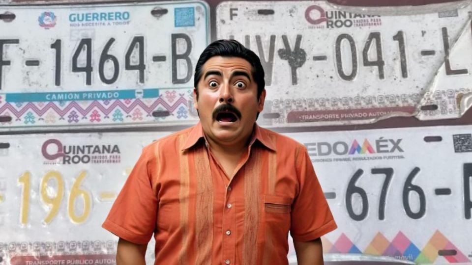 Las personas que encuentran su placa entre estas pueden pasar por ella