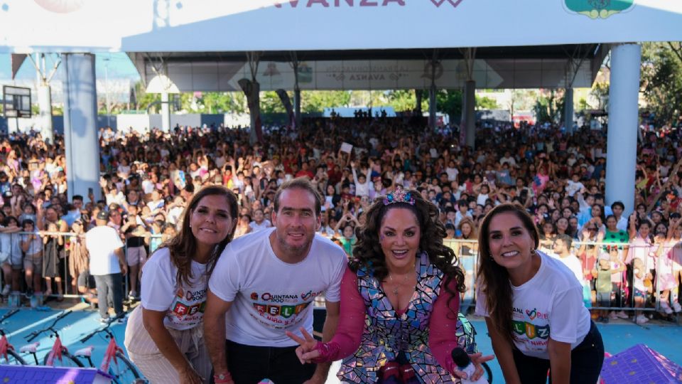 Mara Lezama celebró junto a Tatiana los pequeños en el Día del Niño
