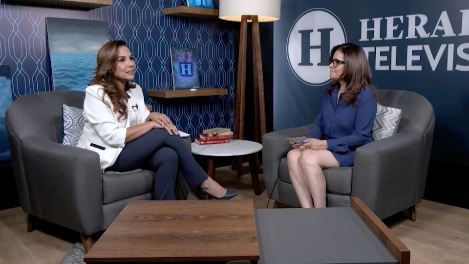 Mara Lezama ofreció una entrevista a Heraldo Televisión en la Ciudad de México