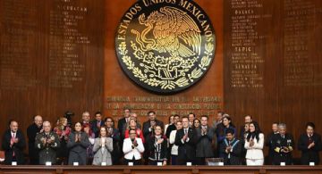 Mara Lezama acompaña a Claudia Sheinbaum en la conmemoración del 109 aniversario de la Constitución de 1917