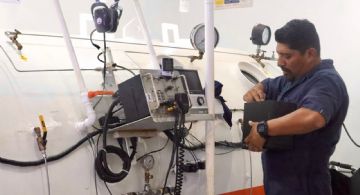 Aseguran atención a sector pesquero con matenimiento a cámara hiperbárica.